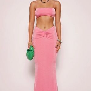 Pink tiger mist set SMALL TOP MEDIUM SKIRT